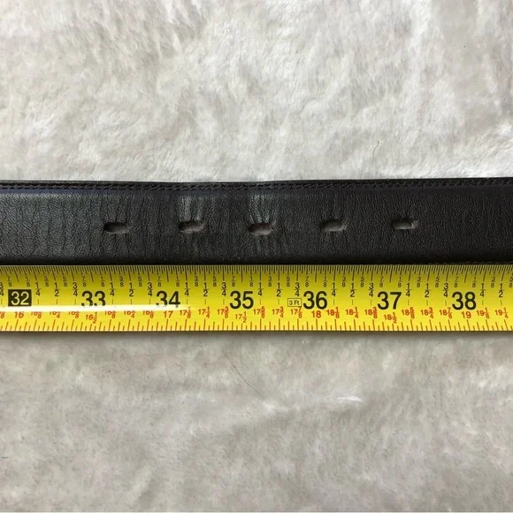 Cansooba Dark Brown Leather Belt Size 36 - Picture 9 of 10